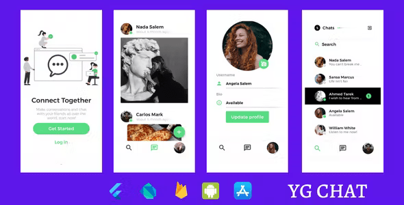 YGChat - Chat & Call App - Android & iOS Flutter app