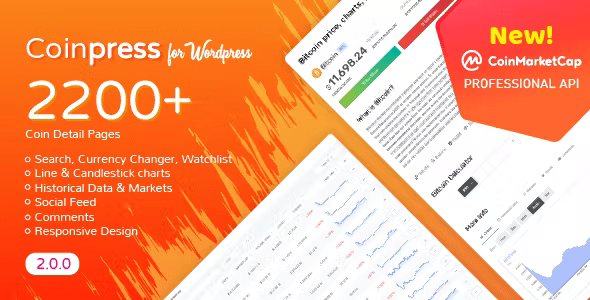 Coinpress - Cryptocurrency Pages for WordPress