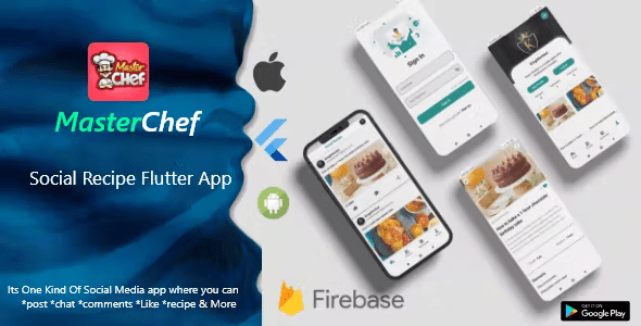 MasterChef - Social Recipe Flutter App With Firebase