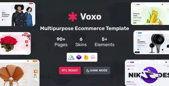 Voxo - Multipurpose Vue Js Ecommerce Template Admin + Email + Invoice Template