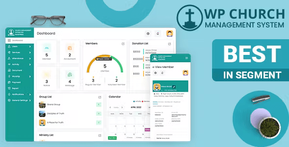 WPCHURCH - Church Management System for WordPress