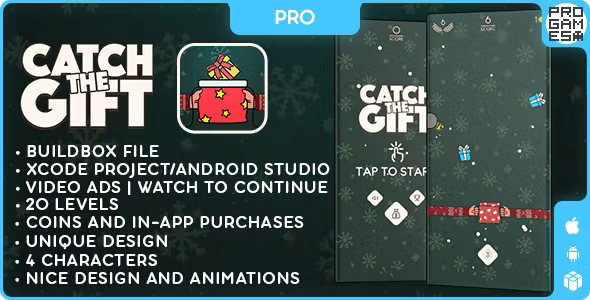 Catch The Gift (PRO) - BUILDBOX CLASSIC - IOS - Android - Reward video