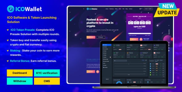 ICOWallet - ICO Script | Complete ICO Software and Token Launching Solution