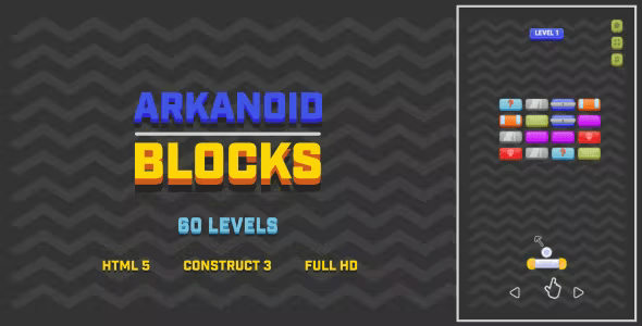 Arkanoid Blocks - HTML5 Game (Construct3)