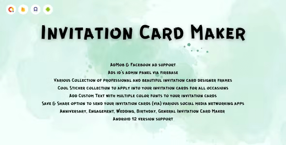 Invitation Card Maker - Digital Invitation Card Maker ( Android 12 Supported New Design)