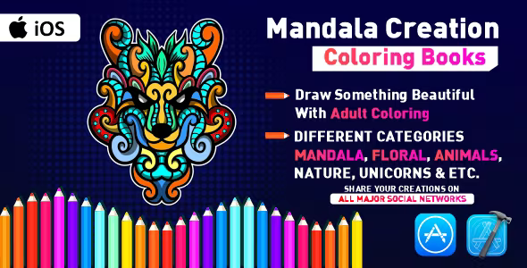 Mandala Creation : Coloring Books  - Full iOS Native Application