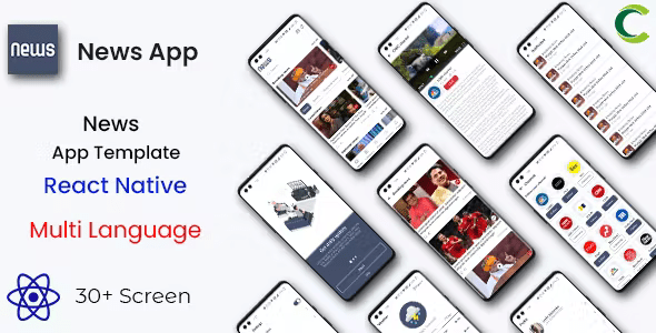 News Android App + News iOS App Template - React Native - Multi Language - NewsApp