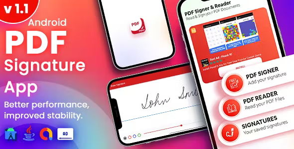 PDF Signer - PDF Document Signer & Reader + Admob Ads