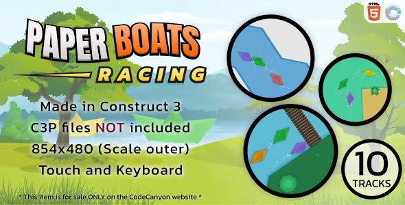 Paper Boats Racing - HTML5 Racing game