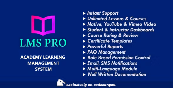 LMS Pro - Academy Learning Management System for Online Courses