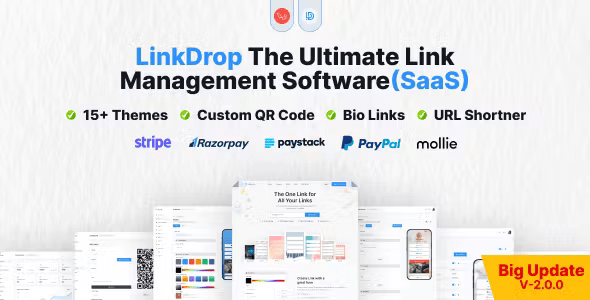 Linkdrop - SaaS Link Management Tool