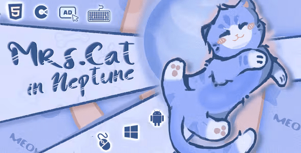 Mrs.Cat In Neptune - Complete Platformer Engine - HTML5 - Construct 3