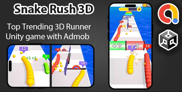 Snake Rush 3D – Unity Game + Admob