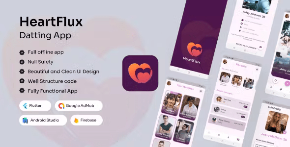 HeartFlux - Dating app | Flutter App