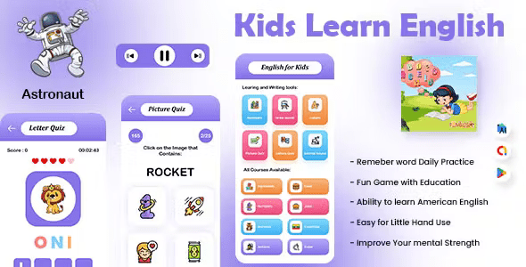 Kids Learn English ABC Learn App - Learn to Read - Alphabet for Kids ABC Learning - ABC Kids
