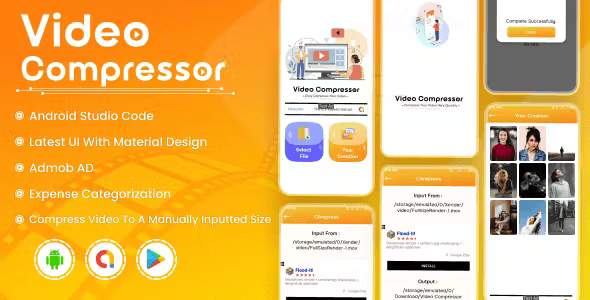 Video Compressor - Video Resizer - Video Size Manager - Android - Admob Ads