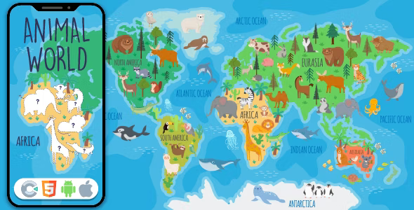 Animal World - HTML5 Game, Construct 3
