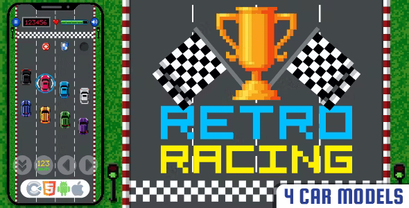 Premium RacingCar - HTML5 Game, Construct 3