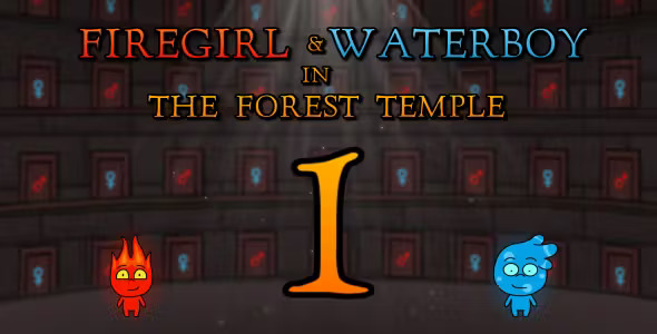 FireGirl & WaterBoy: Forest Temple! - HTML5 game - Construct 3 - C3p - Mobile Control - 2 Players