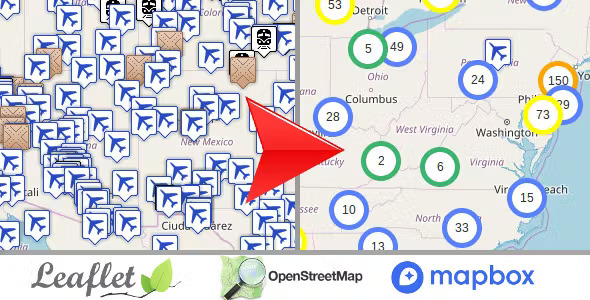 Leaflet OpenStreetMap, Multi-Purpose server side markers clustering php script