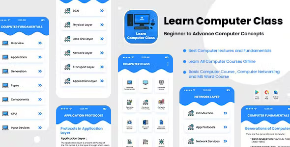 Learn Computer Course Offline - Computer Full Course Offline - Learn Computer Basic - Advace Course