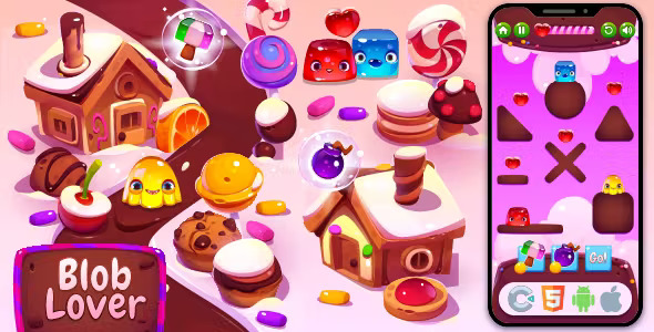 Premium Red Blue - Blob Lover - HTML5 Game, Construct 3
