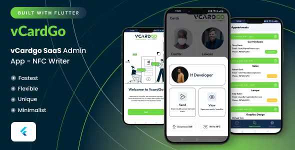 vCardGo SaaS Admin App - NFC Writer