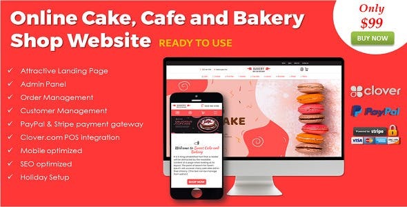 Online Cake, Cafe and Bakery Shop in ASP.NET