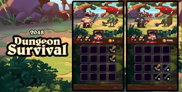 Dungeon Survival - 2048 HTML5 - Construct 3