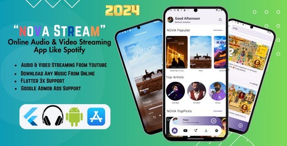 Nova Stream - Your Ultimate Audio Video ExperienceMobile Platform