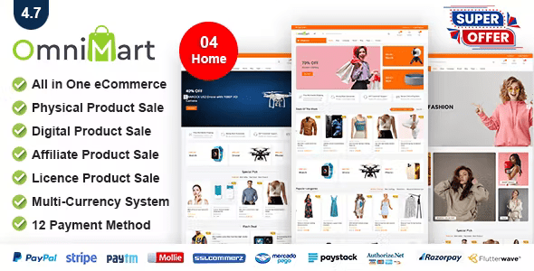 OmniMart -  eCommerce CMS - Laravel eCommerce script