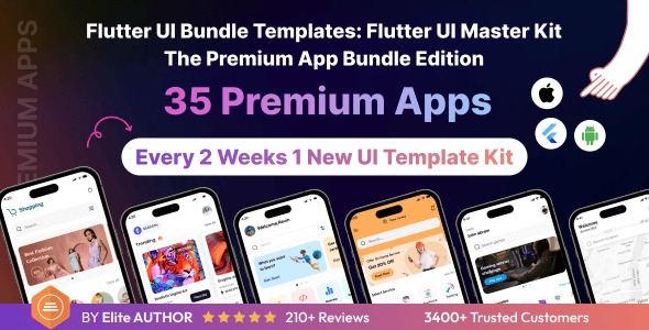 Flutter UI Bundle templates: Flutter UI Master Kit | The Premium App Bundle Edition