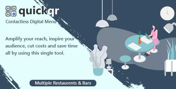 QR Menu Maker SaaS - Contactless QR Code Restaurant Menu - QuickQR Laravel CMS