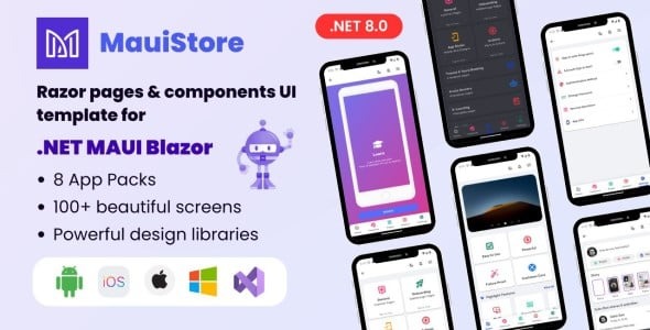 MauiStore- .Net MAUI Blazor desktop and mobile app template