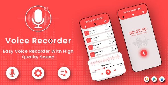 Echo Voice Recorder - Voice Recording - Voice Memos - Easy Voice Recorder - Music Recorder