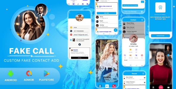 Fake Call | Fake Video Call | Dialogflow Message | Auto Message Bot System | Android App | Admob | V3.2