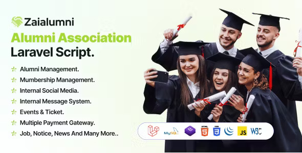 Zaialumni - Alumni Association Laravel Script / Alumni Management Software