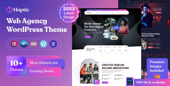 Haptic - Web Design Agency WordPress Theme