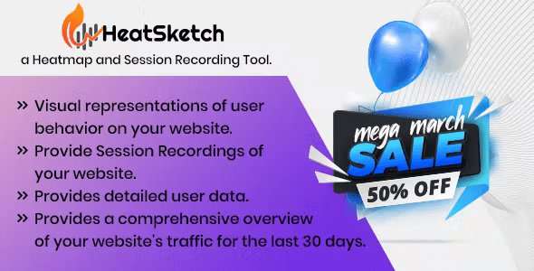 HeatSketch - Heatmap and Session Recording Tool (SaaS Platform)