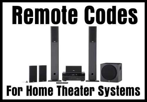 Remote codes for home audio