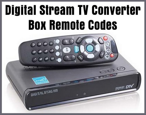 Digital Stream Tv Converter Box Remote Codes Codes For