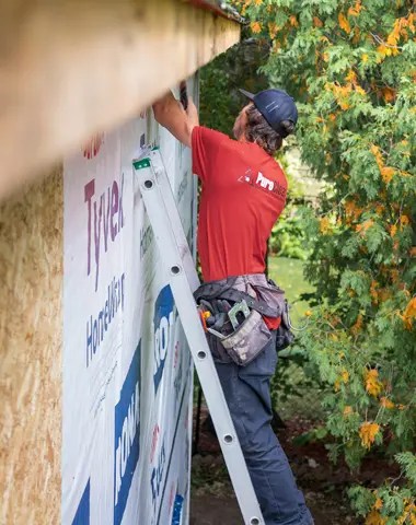 new siding installation