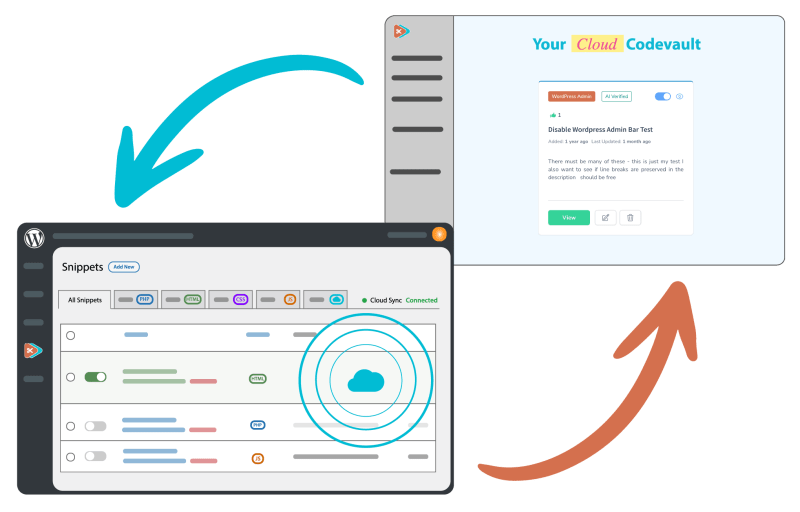 Code Snippets Cloud Your Wordpress Snippets Synced And Supercharged Code Snippets - Light Backgrounds - Modern HD Collection