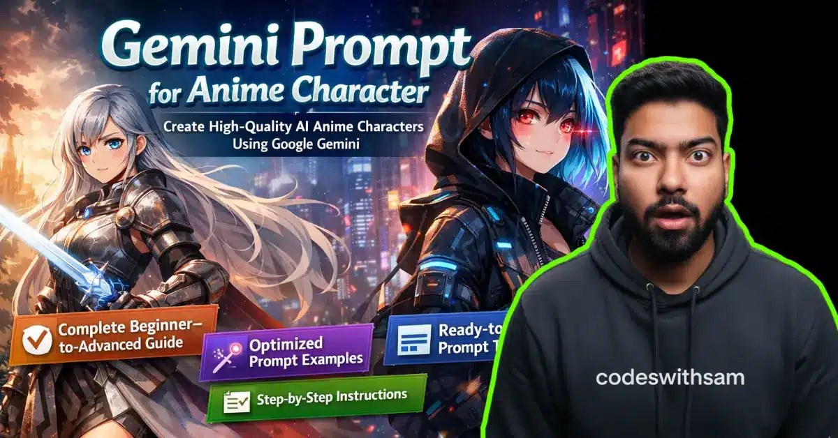 Gemini Prompt for Anime Character