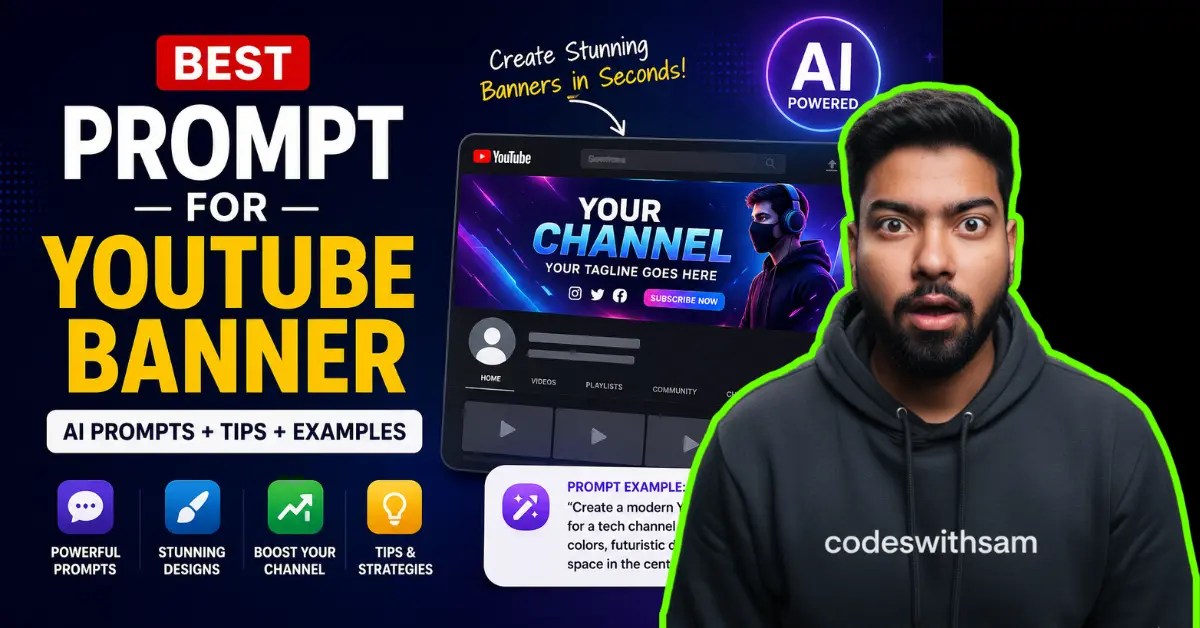 Best Prompt for YouTube Banner Design