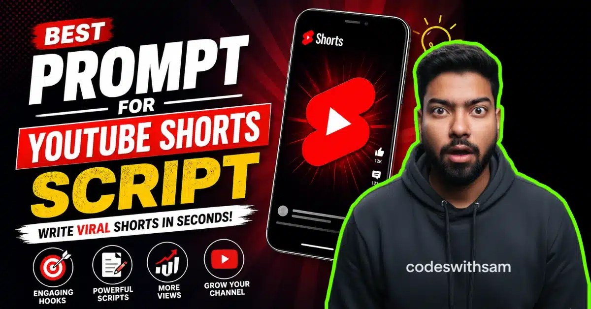 Best Prompt for YouTube Shorts Script