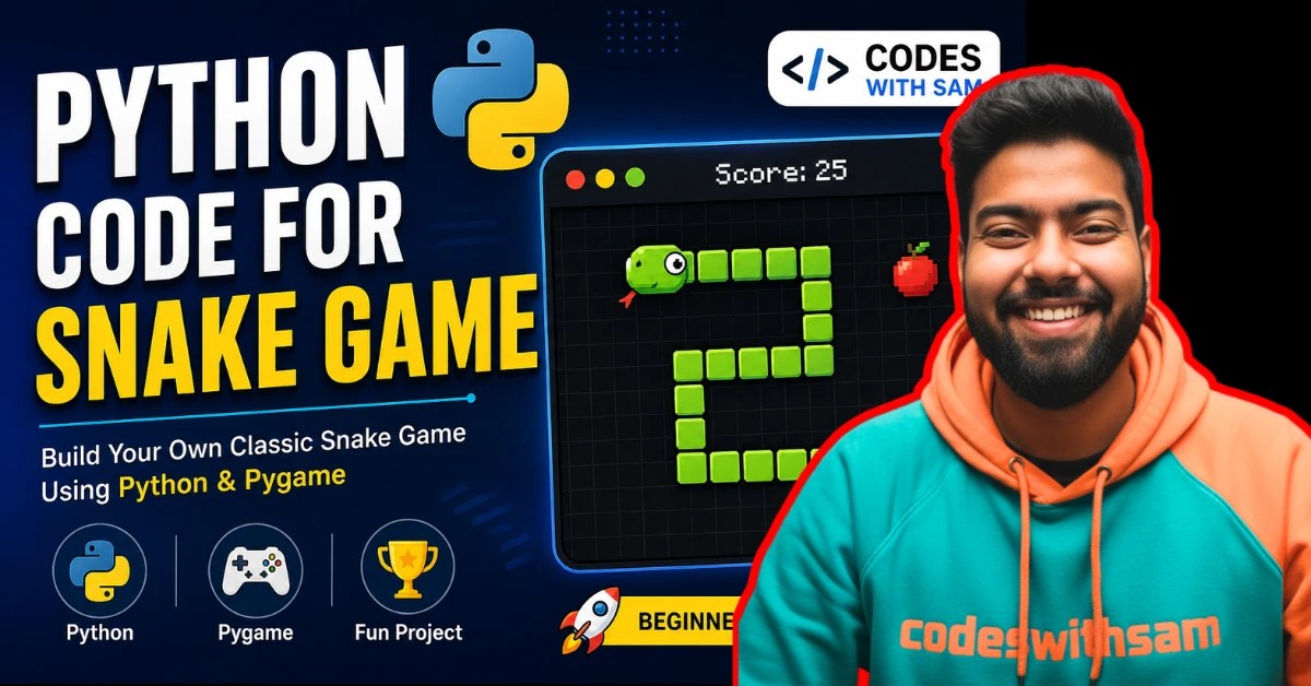 Python Code for Snake Game