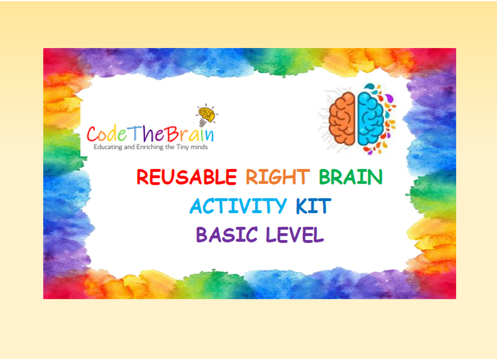Reusable Right Brain Activity Kit