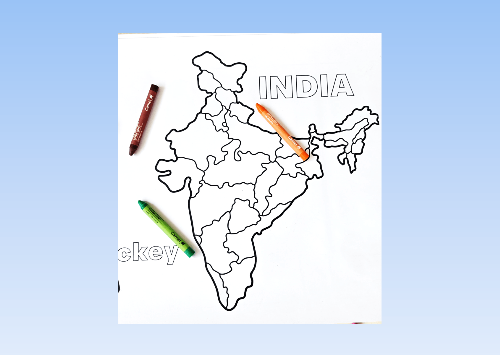 Reusable Coloring Roll - India