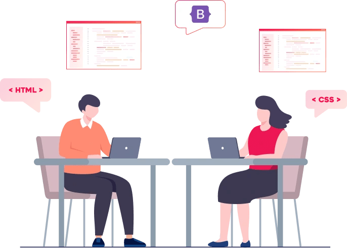 Top Bootstrap Web Development Company In India Codetrinity - Premium Gradient Pattern - Full HD